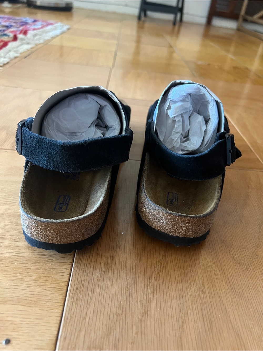 Birkenstock Tulum Soft Footbed Sandals in Black - Picture 4 of 8
